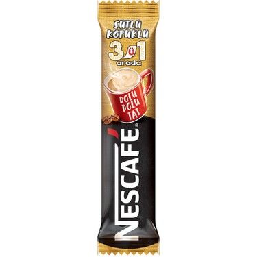 Nescafe 3'ü 1 Arada Sütlü Köpüklü 18 GR X 72 ADET