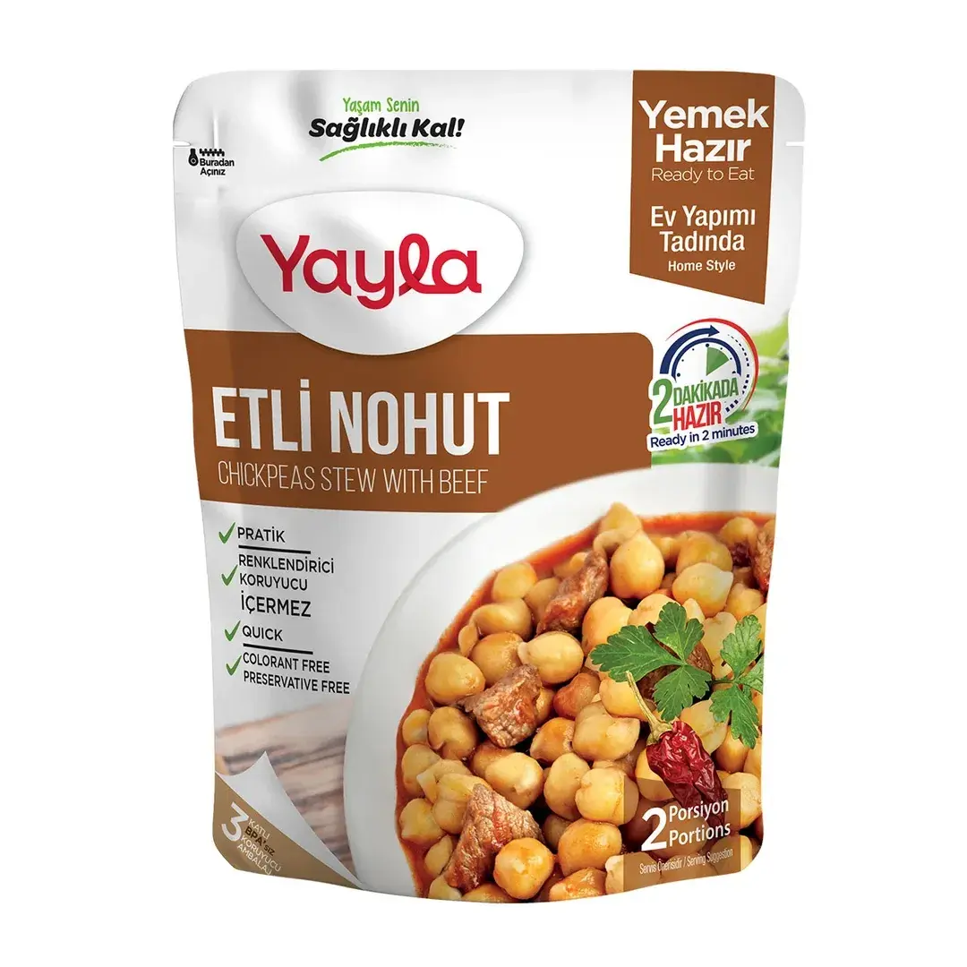 Yayla Yemek Hazır Etli Nohut 250 Gr