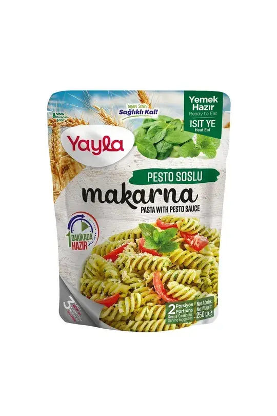 Yayla Yemek Hazır Pesto Soslu Makarna 250 Gr
