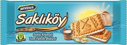 Ülker Saklıköy Sütlü Kremalı Bisküvi 100 Gr X 24 Adet