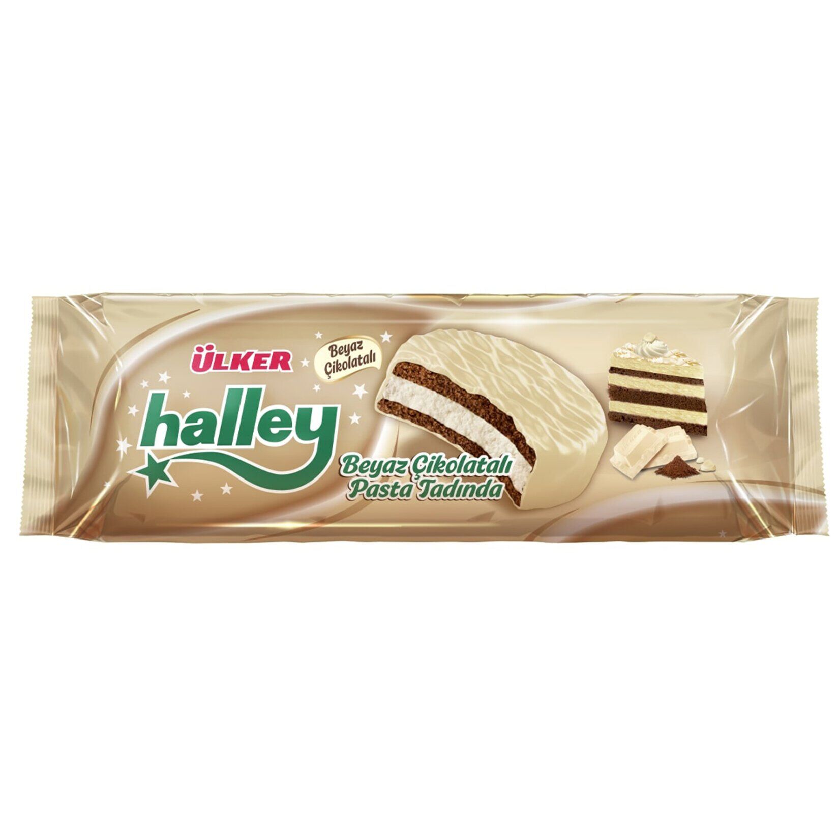 Ülker Halley Beyaz Çikolatalı Bisküvi 210 Gr X (12 & 6 Adet)
