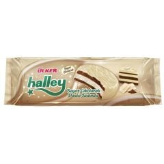 Ülker Halley Beyaz Çikolatalı Bisküvi 210 Gr X (12 & 6 Adet)