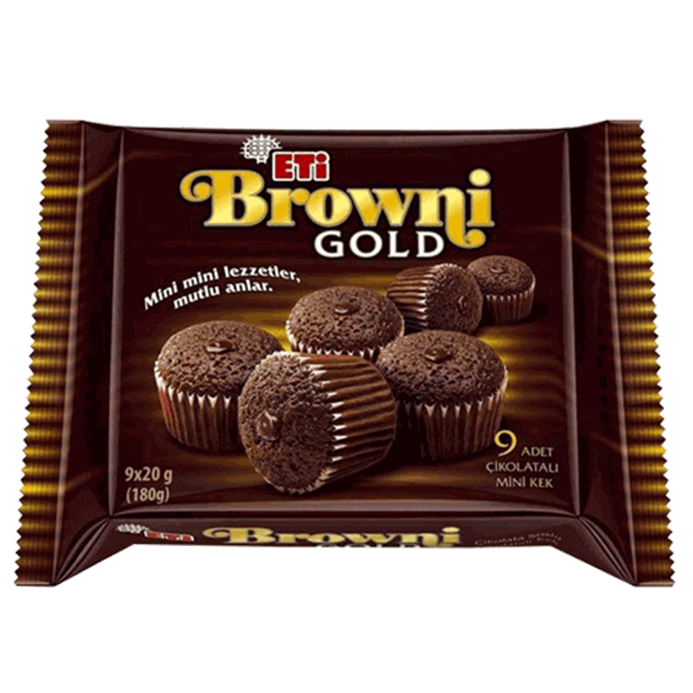 Eti Browni Gold Mini Kakaolu 180 Gr X 12 Adet