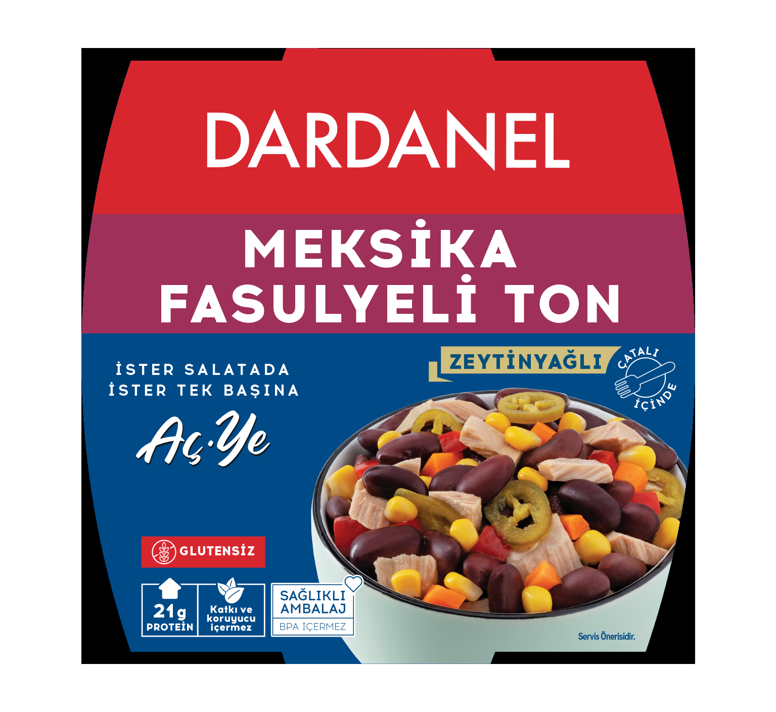 Dardanel Meksika Fasulyeli Ton 160 Gr