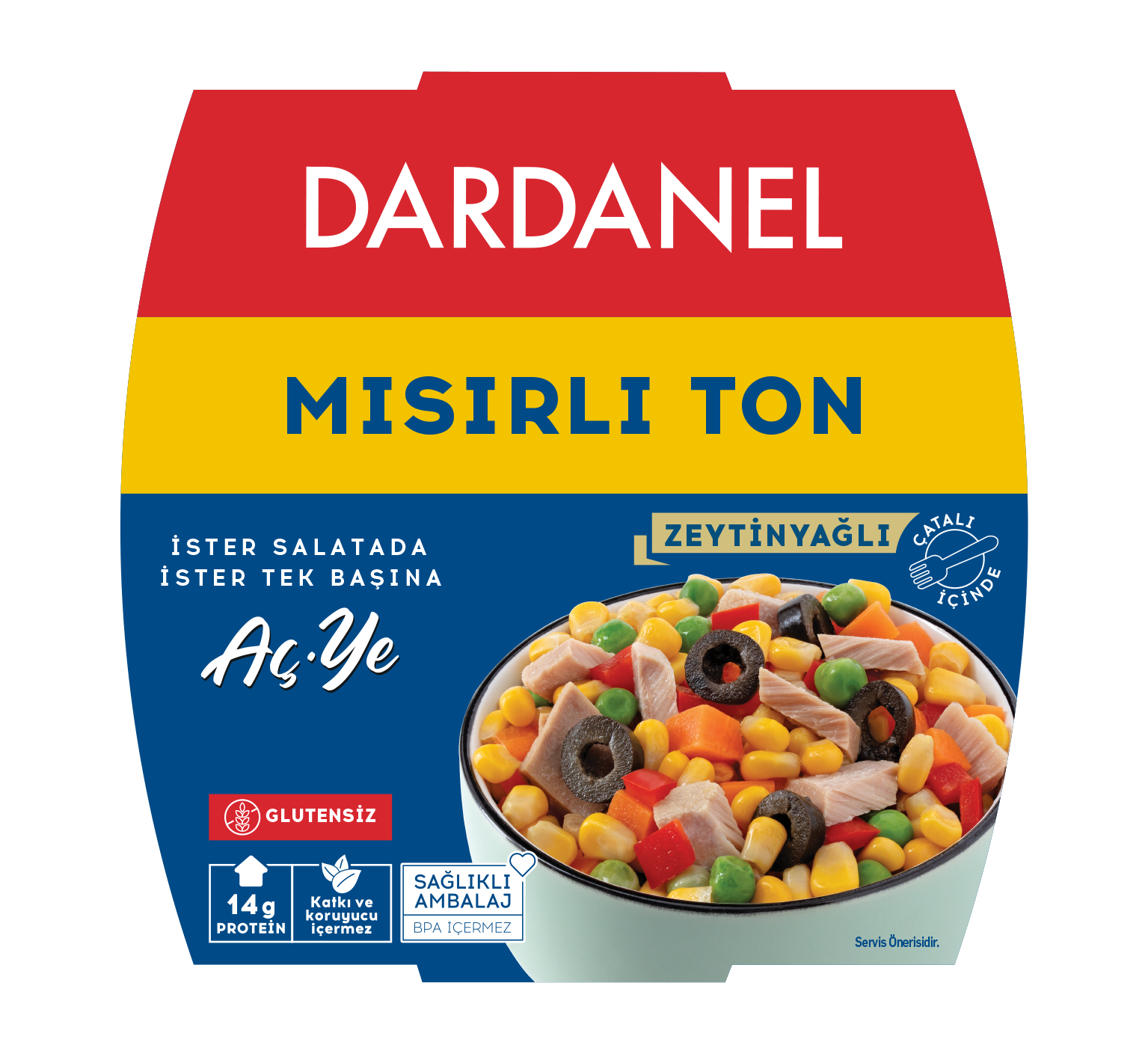 Dardanel Mısırlı Ton 160 Gr