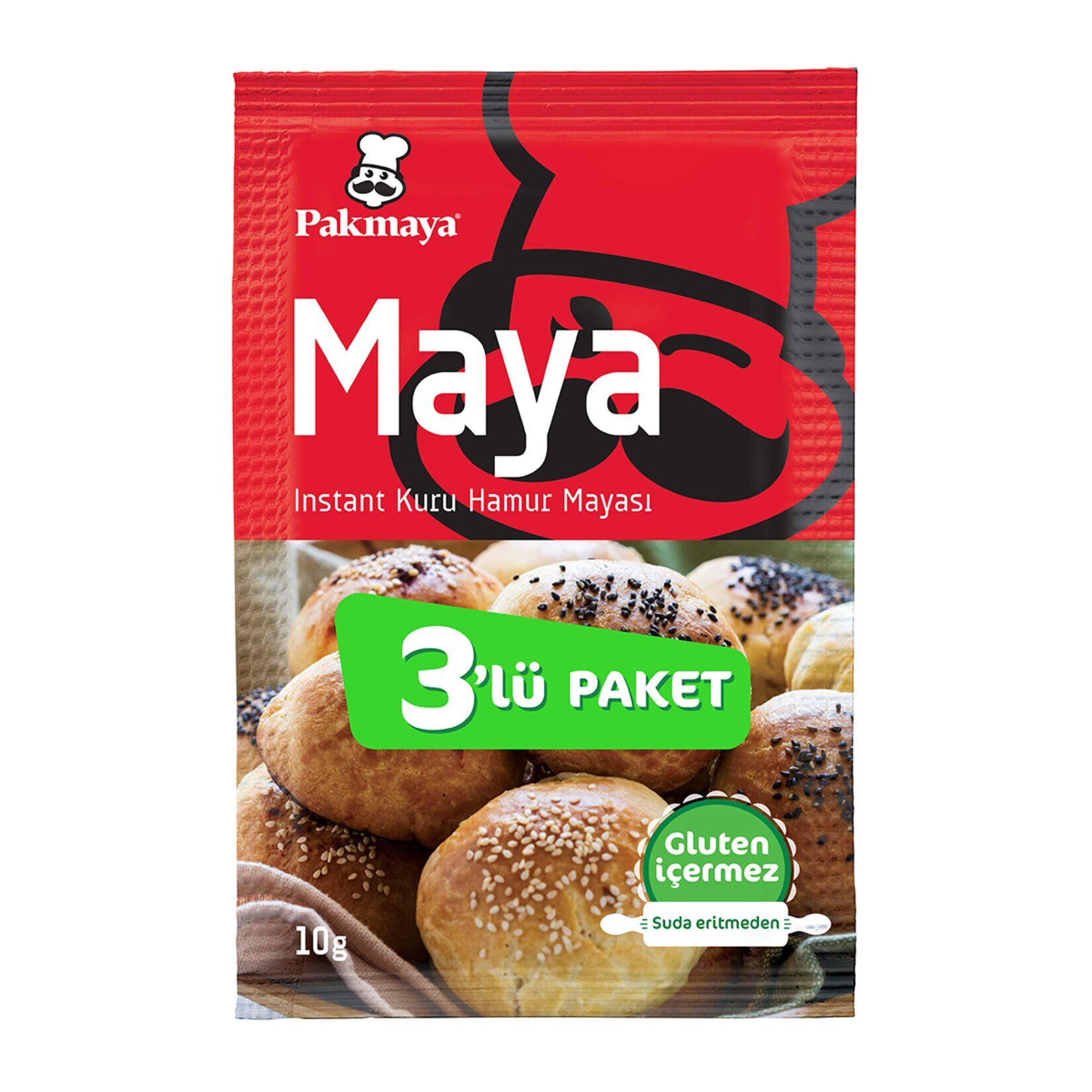 Pakmaya Instant Maya 3'lü 30 Gr