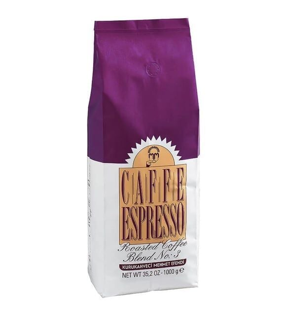 Kurukahveci Mehmet Efendi Caffe Espresso Blend No:3 Çekirdek Kahve 1 Kg