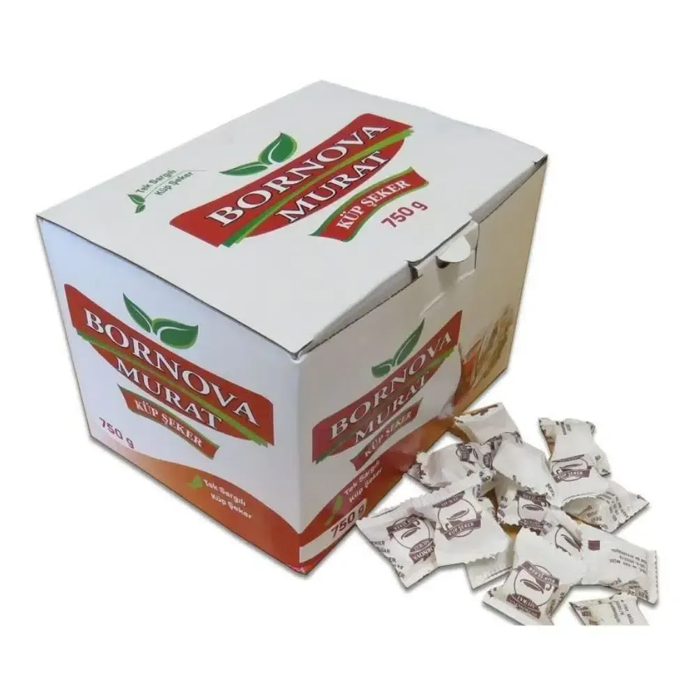 Bornova Murat Tek Sargı Küp Şeker 750gr