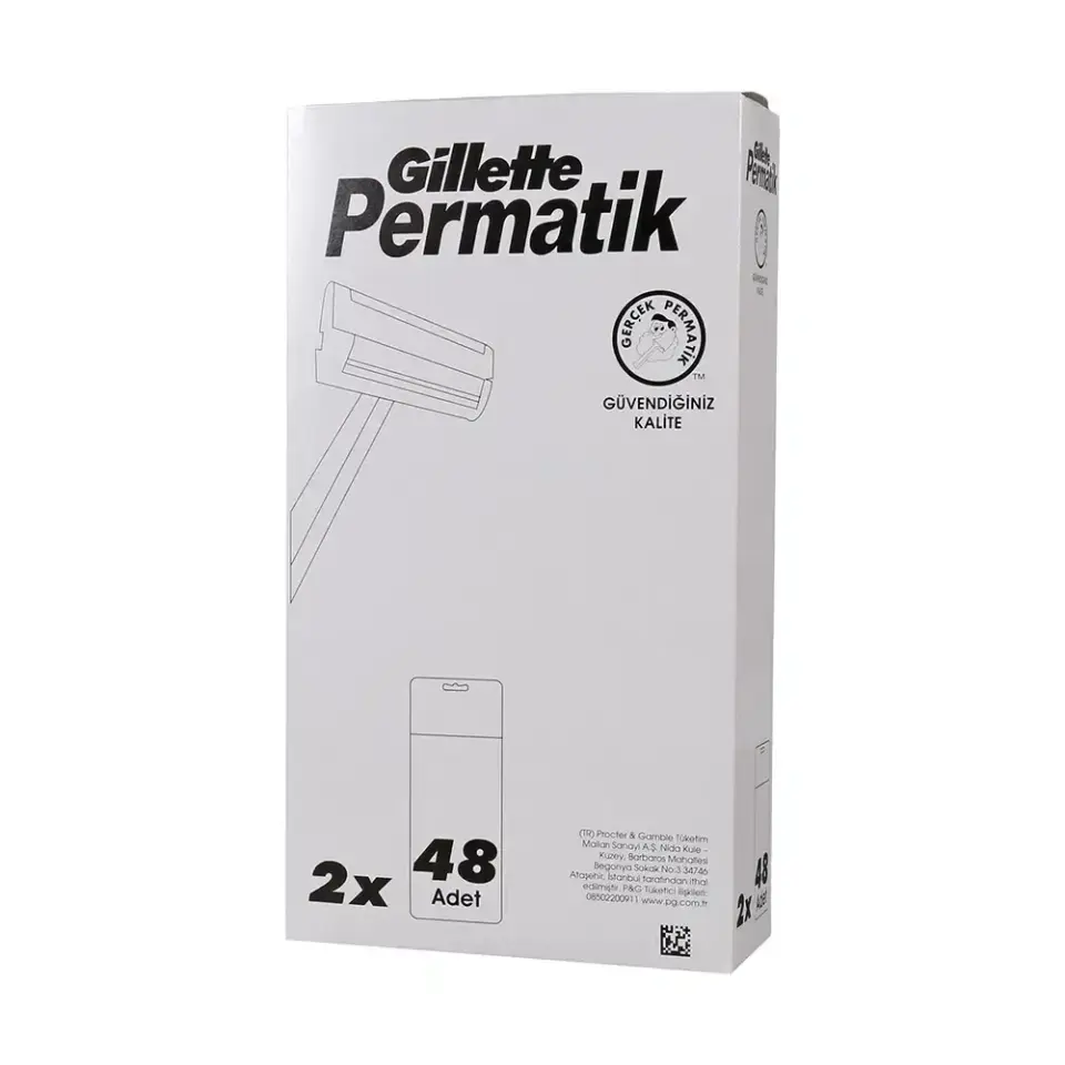 Gillette Permatik Tıraş Bıçağı 48'li Kartela