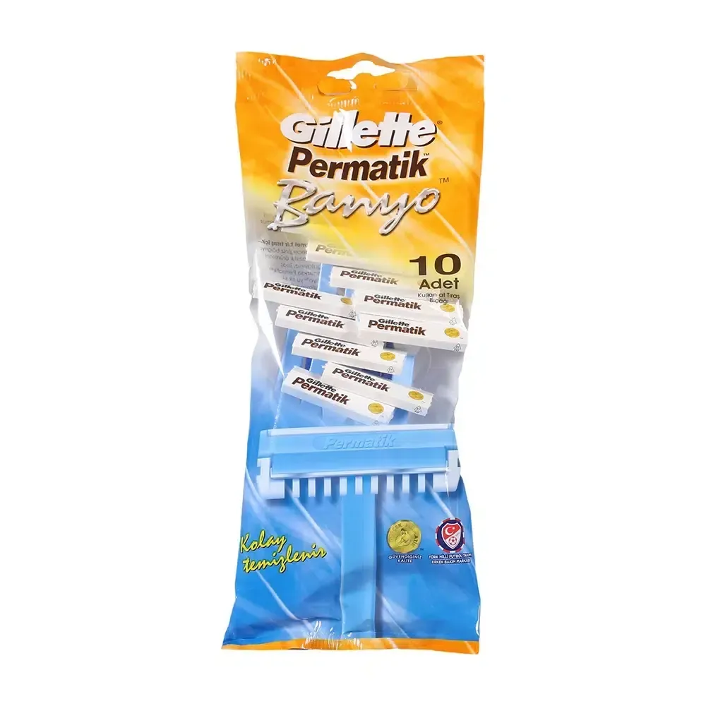 Gilette Permatik Banyo Tıraş Bıçağı 10'lu Poşet