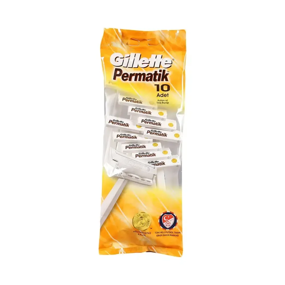 Gillette Permatik Tıraş Bıçağı 10'lu Poşet