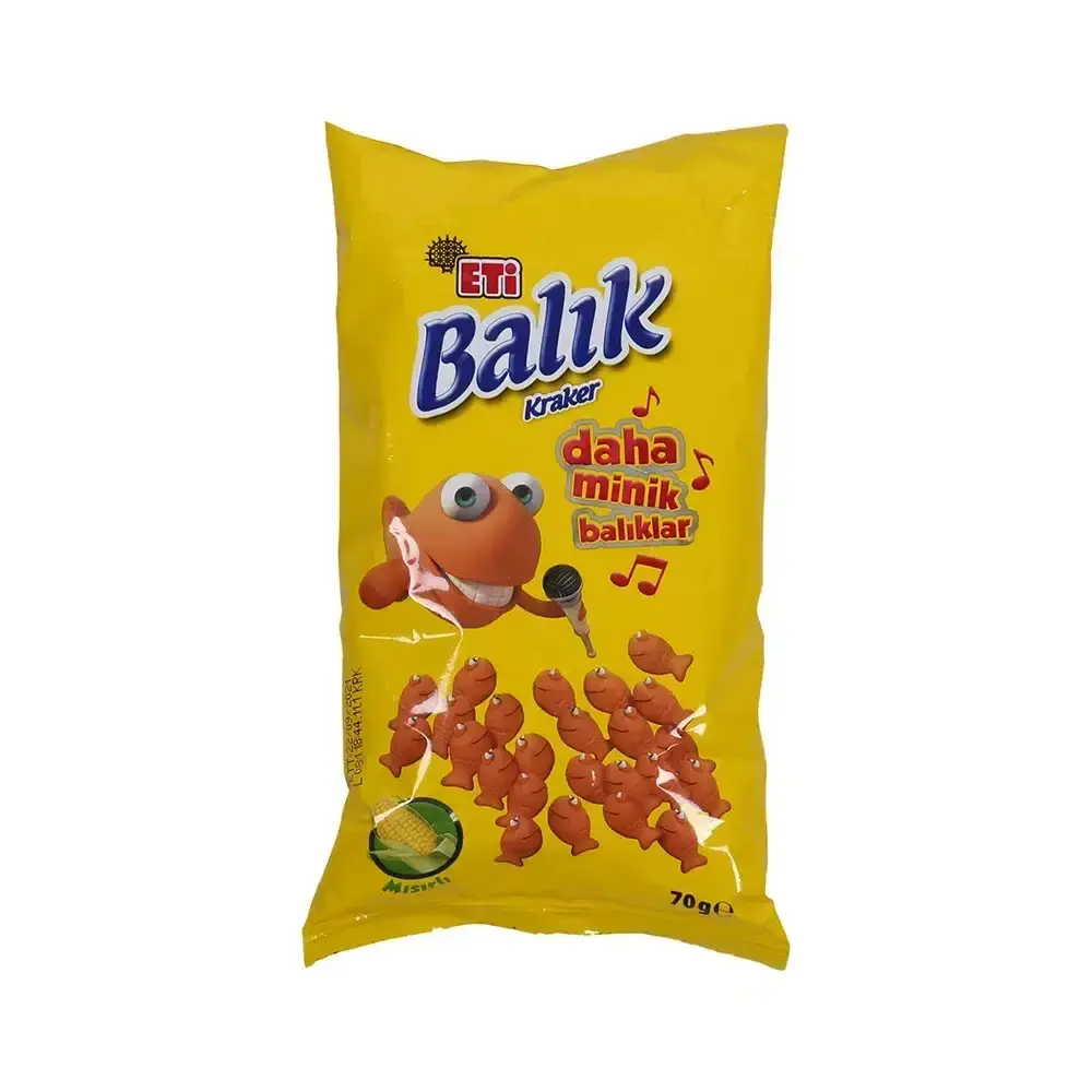 Eti Mısırlı Balık Kraker 70 Gr X 18 Adet
