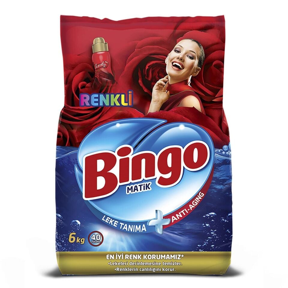 Bingo Matik Toz Deterjan Renkliler 6 Kg