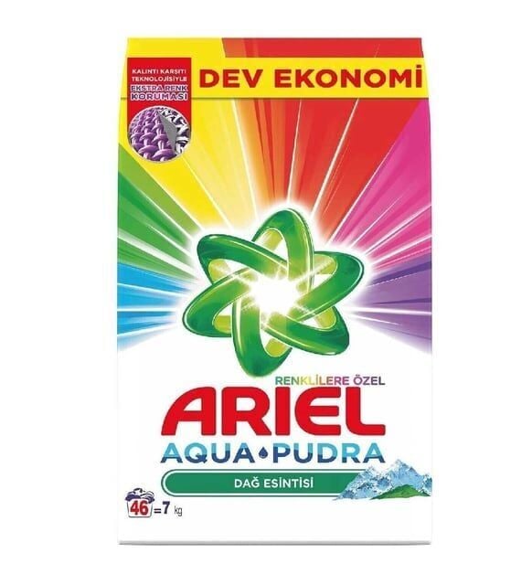Ariel Dağ Esintisi Renklilere Özel Toz Çamaşır Deterjanı 7 Kg