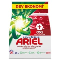 Ariel Toz Çamaşır Deterjanı Oxi Ekstra Hijyen 5.5 kg 36 Yıkama