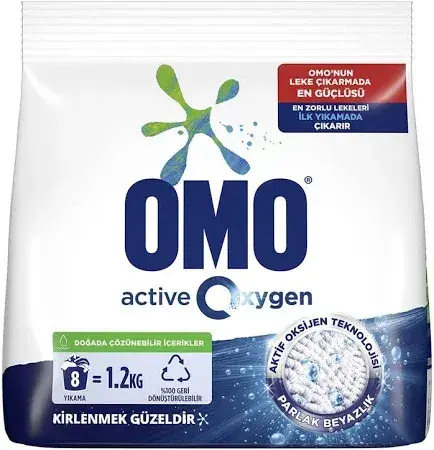 Omo Active Oxygen Beyazlar için  Toz Deterjan 1.2 Kg
