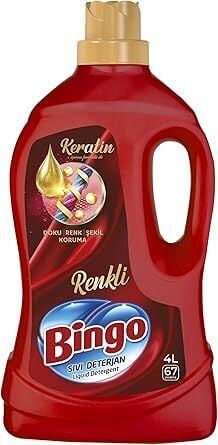 Bingo Sıvı Deterjan Bakım 4 Lt Renkli 67 Yıkama