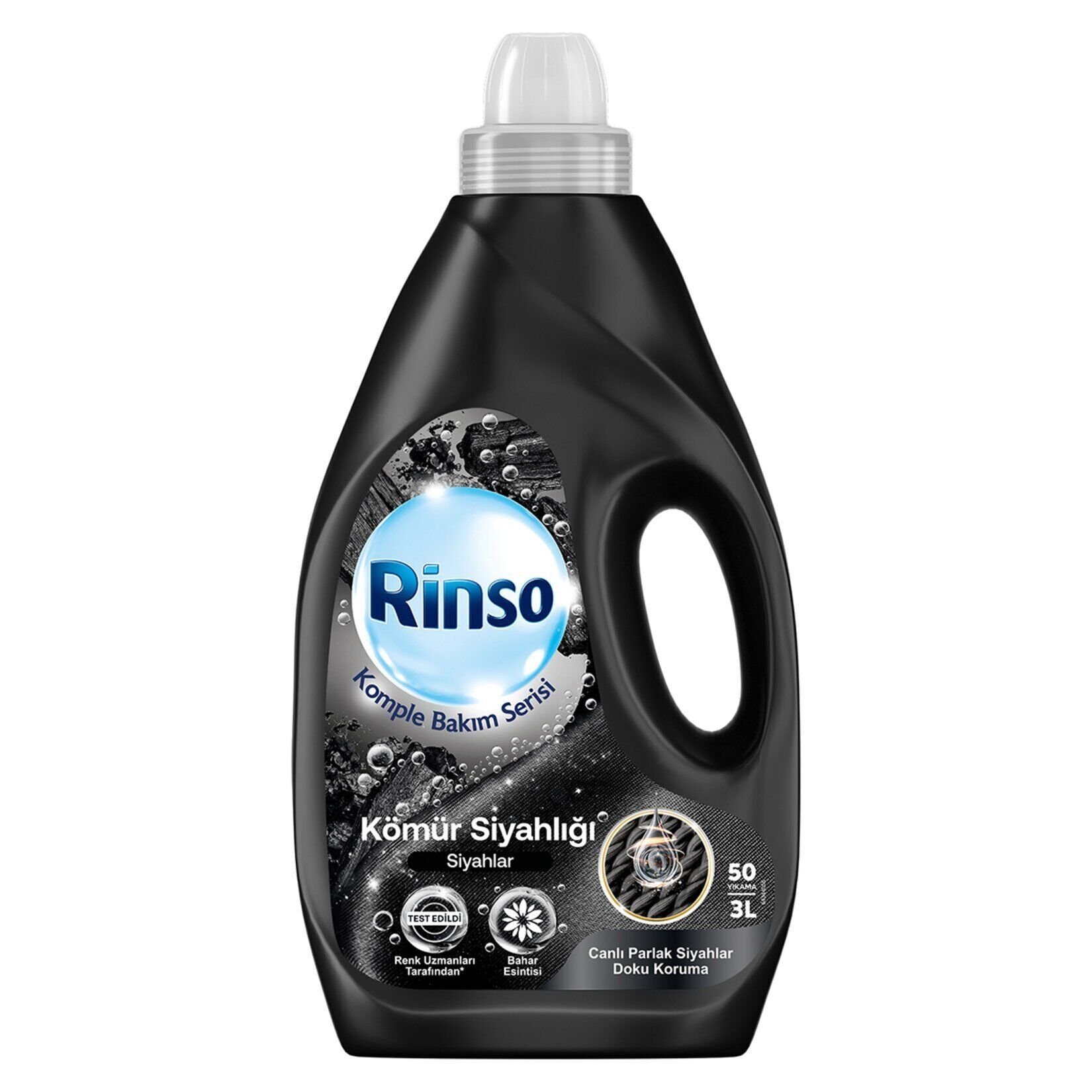 Rinso Sıvı Çamaşır Deterjanı Komple Bakım Serisi Siyahlar 50 Yıkama 3 Lt