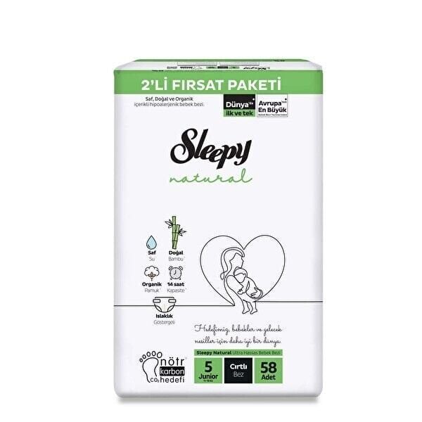 Sleepy Natural 2'li Fırsat Paketi Junior 58 Adet