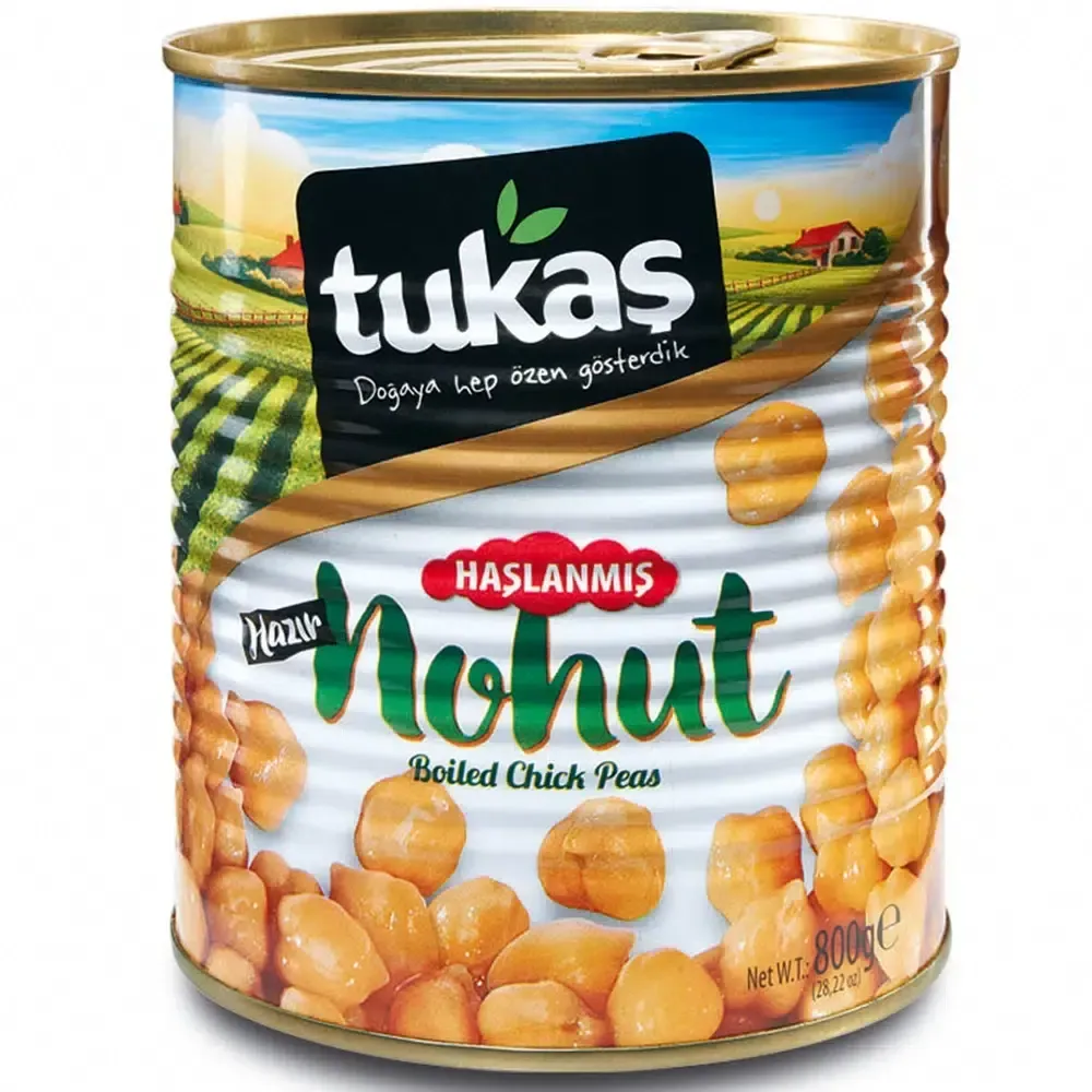 Tukaş Haşlanmış Nohut 800 Gr