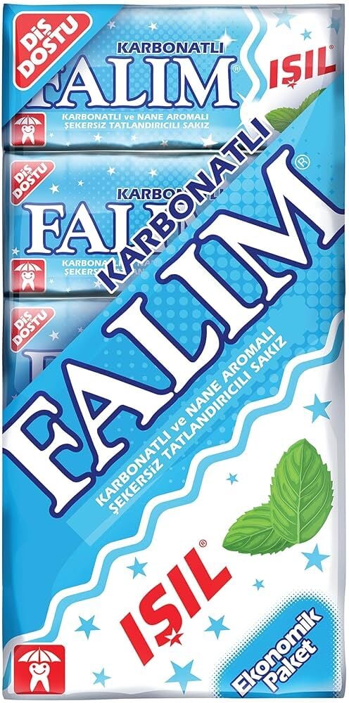 Falım Şekersiz Sakız 7 gr 20'li Paket Işıl Karbonatlı