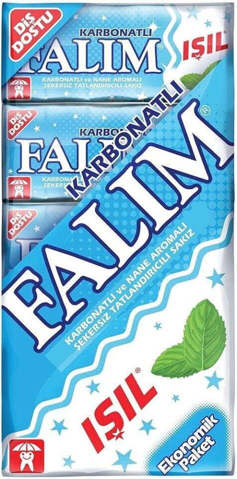 Falım Şekersiz Sakız 7 gr 20'li Paket Işıl Karbonatlı