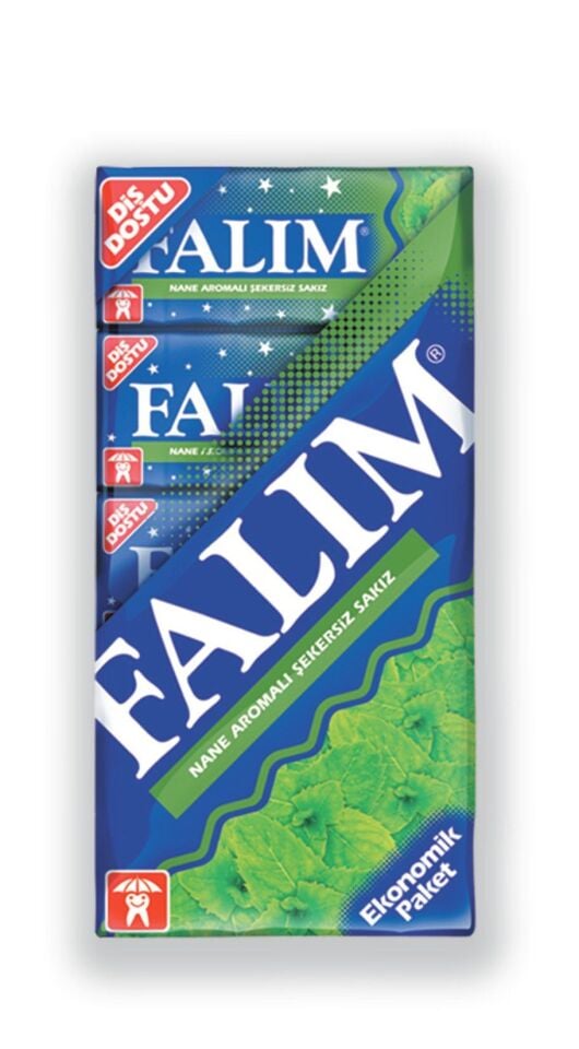 Falım Şekersiz Sakız 7 gr 20'li Paket Nane Aromalı