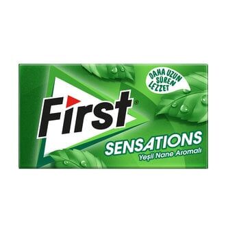 First Sensation Yeşil Nane Aromalı Sakız 27 GR X 12 ADET