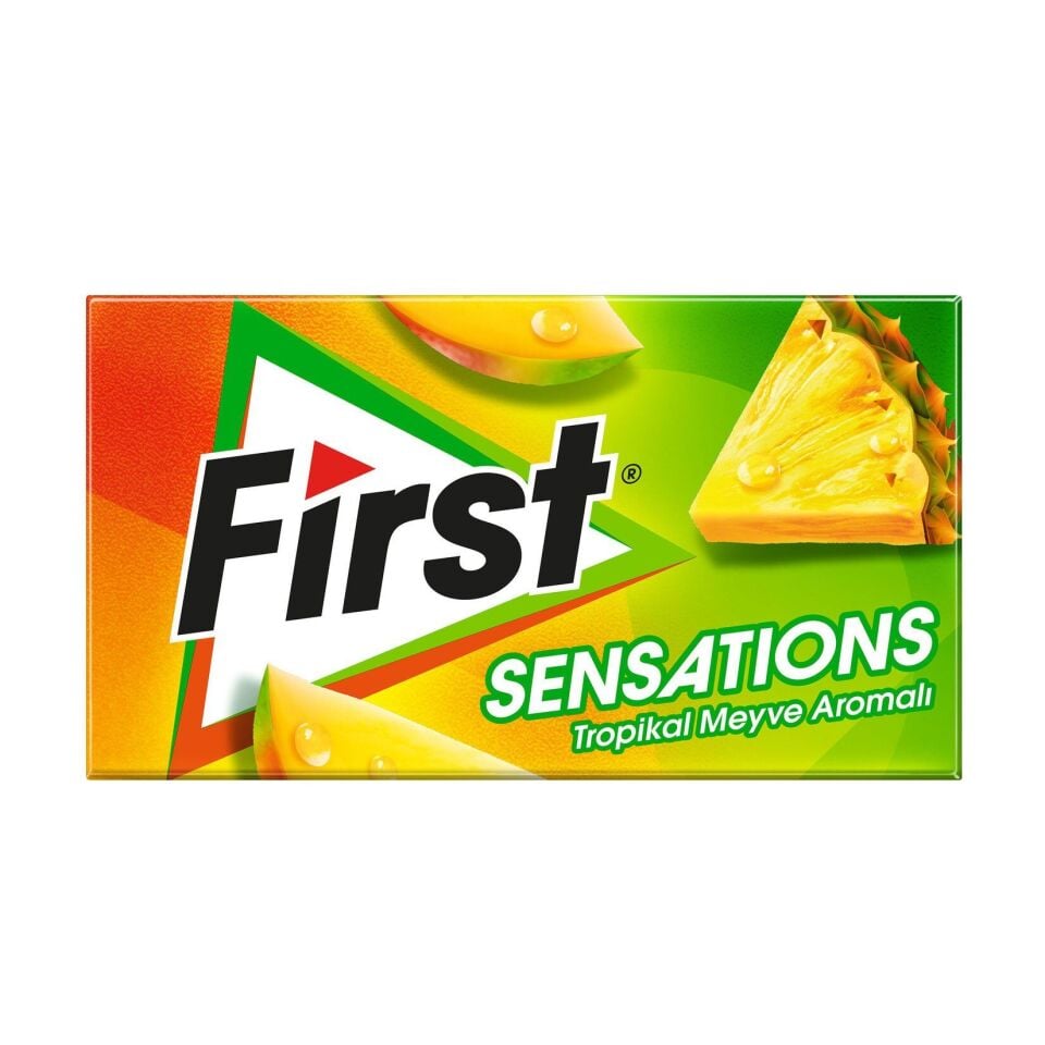 First Sensation Tropikal Meyve Aromalı Sakız 27 Gr X 12 Adet