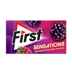 First Sensation Ahududu & Karadut Aromalı Sakız 27 GR X 12 ADET