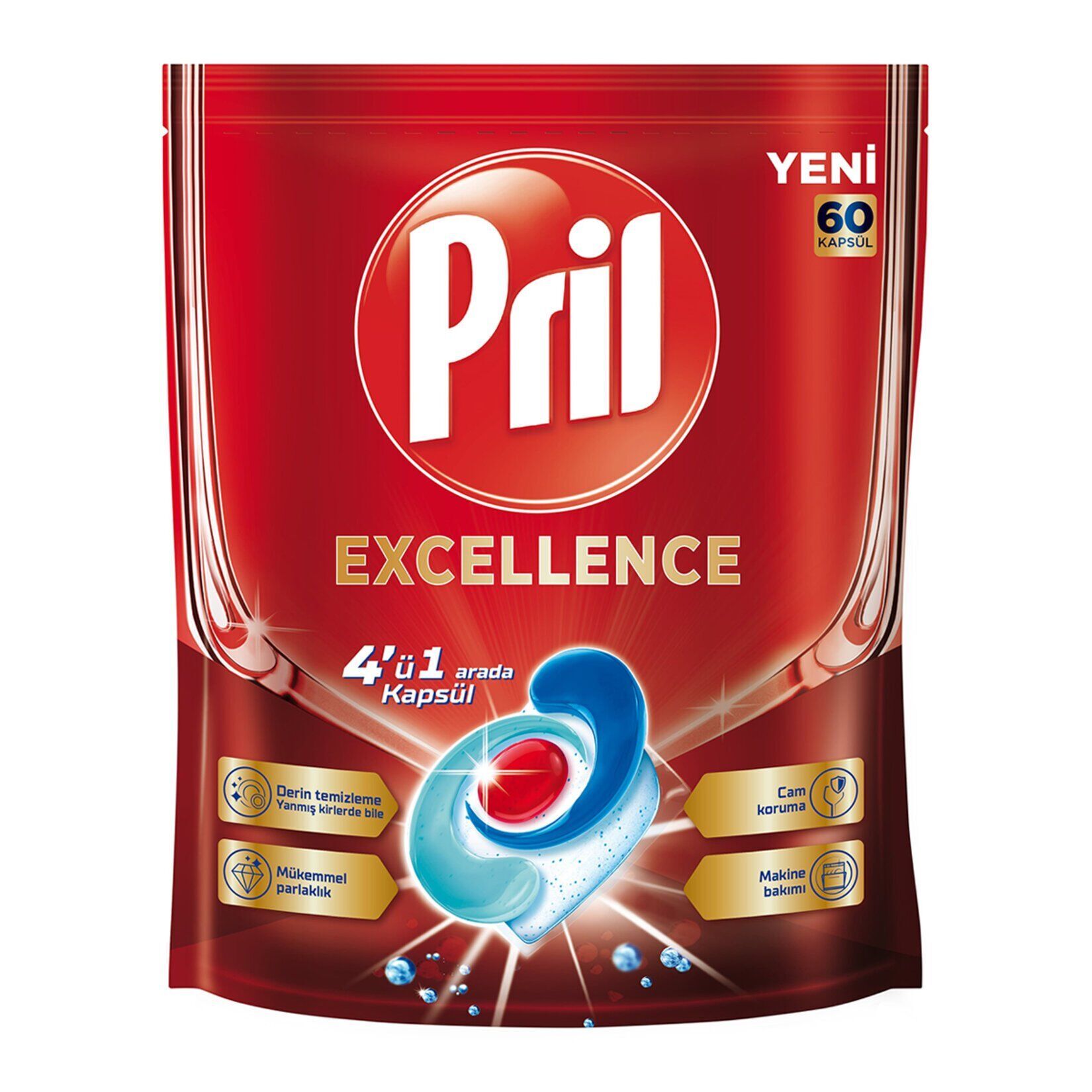 Pril Excellence Bulaşık Kapsülü 60'lı