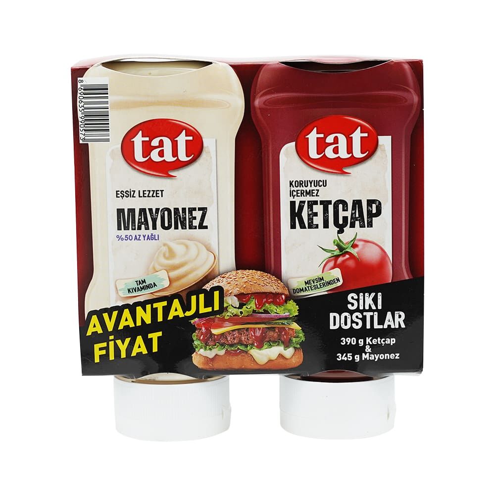 Tat Sıkı Dostlar ( 390 Gr Ketçap - 345 Gr Mayonez )