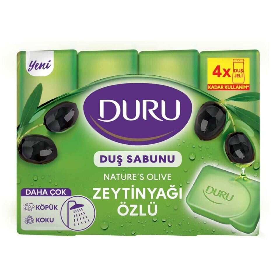 Duru Natural Olive Zeytinyağlı 4 X150 Gr